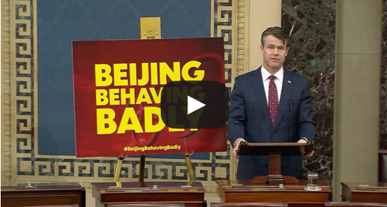 Beijing Behaving Badly Floor Speech 